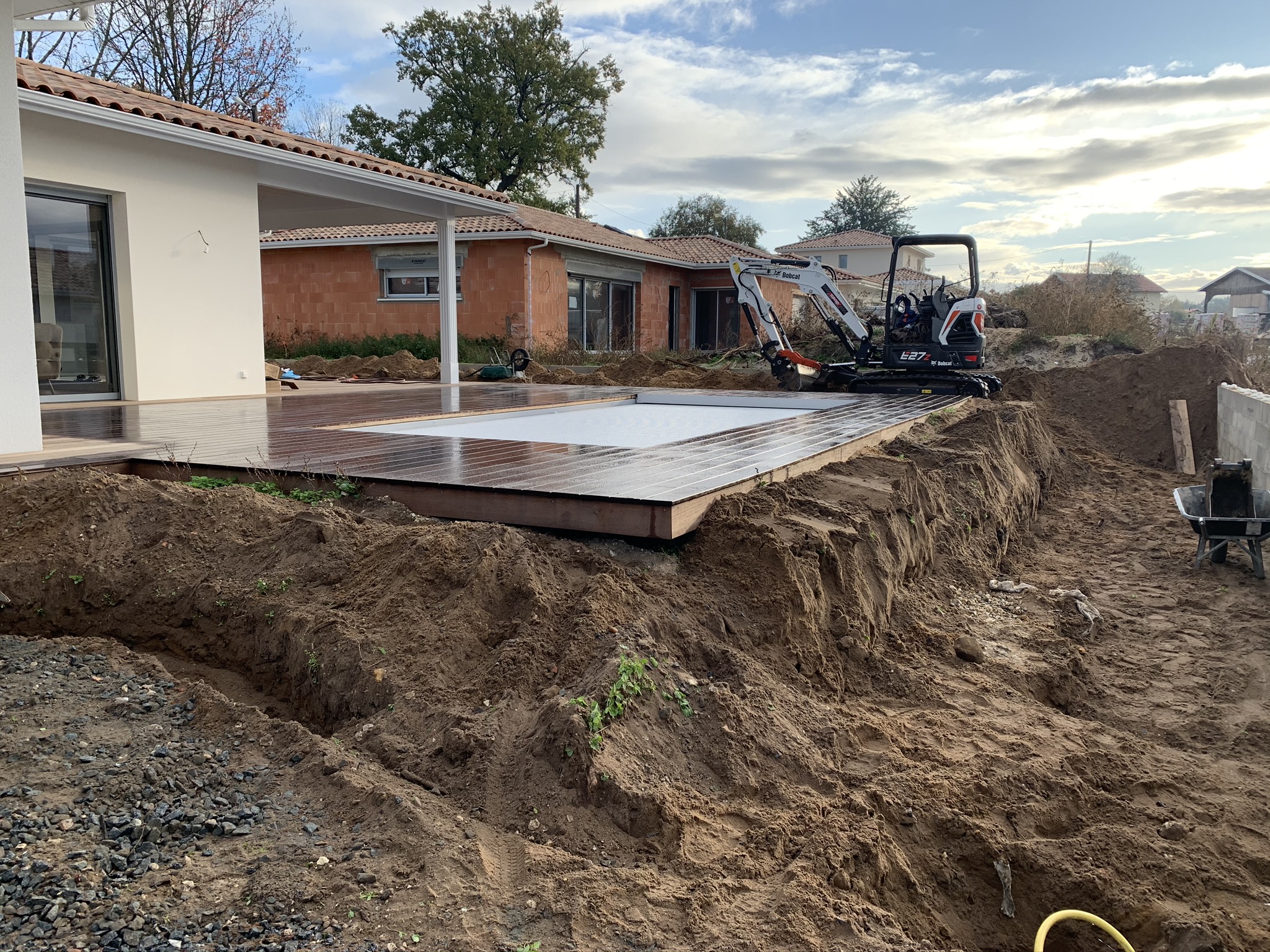 Enrochement paysager à Cestas