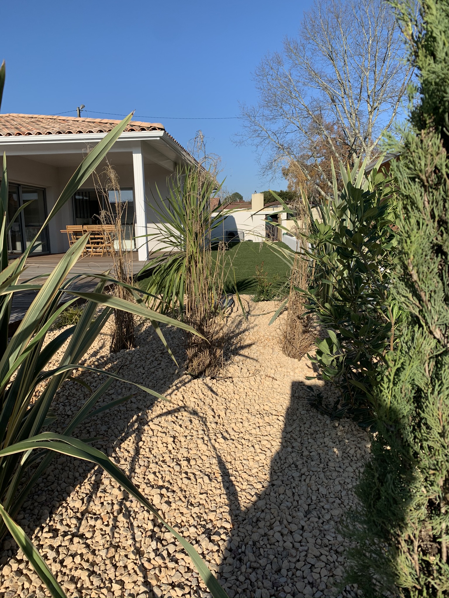 Enrochement paysager à Cestas