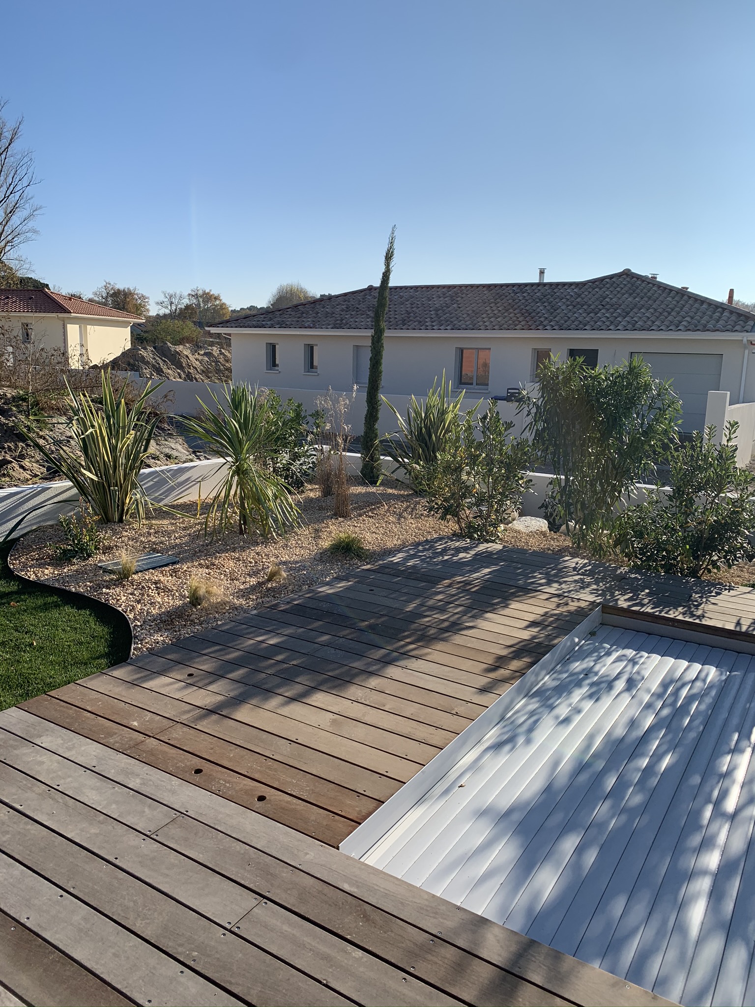 Enrochement paysager à Cestas