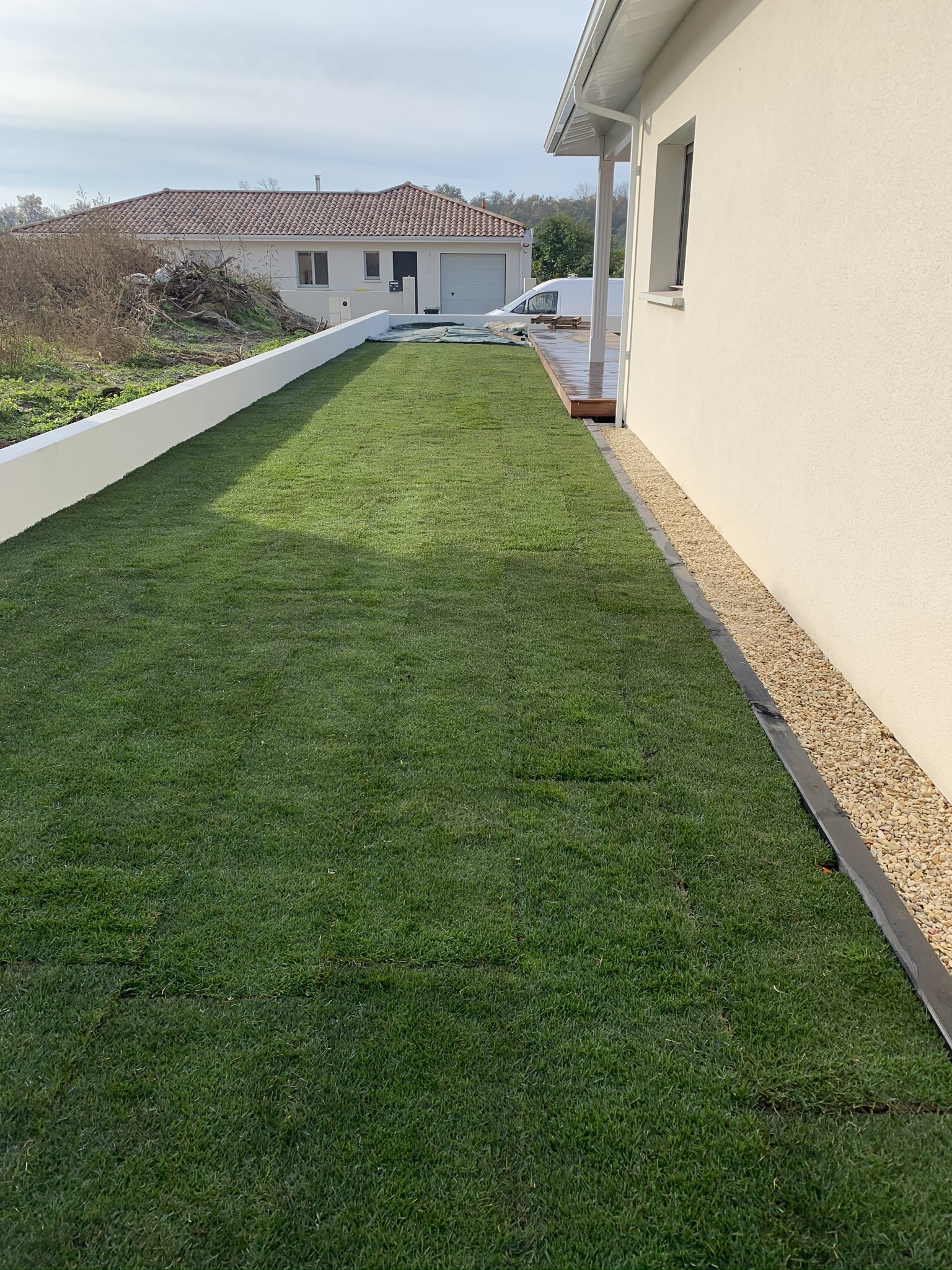 Enrochement paysager à Cestas