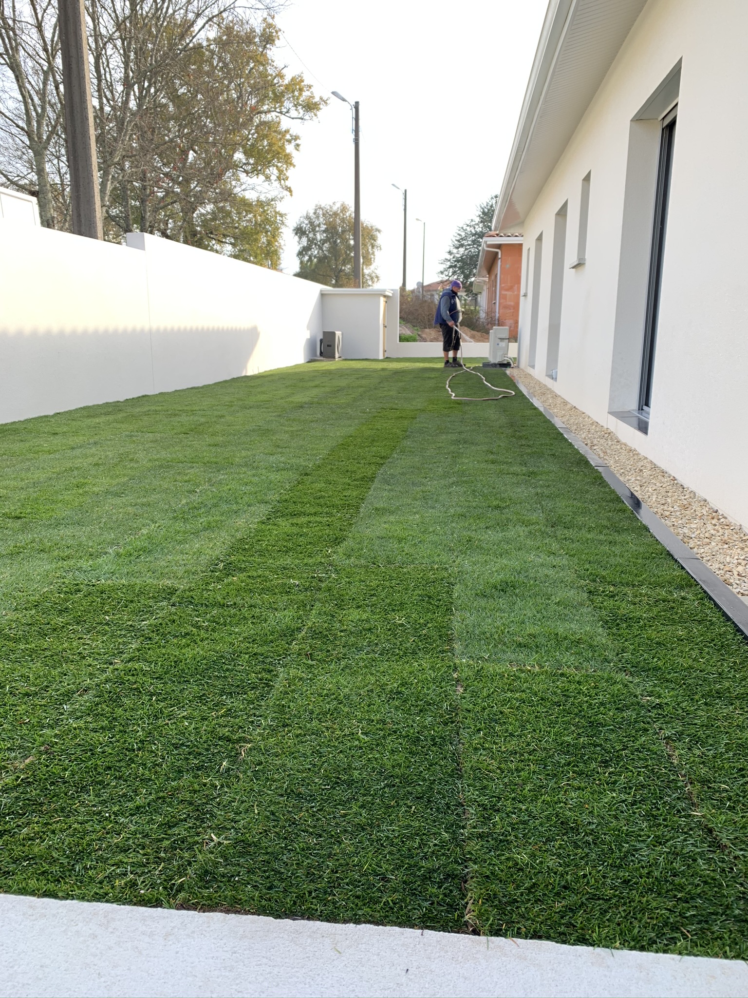 Enrochement paysager à Cestas