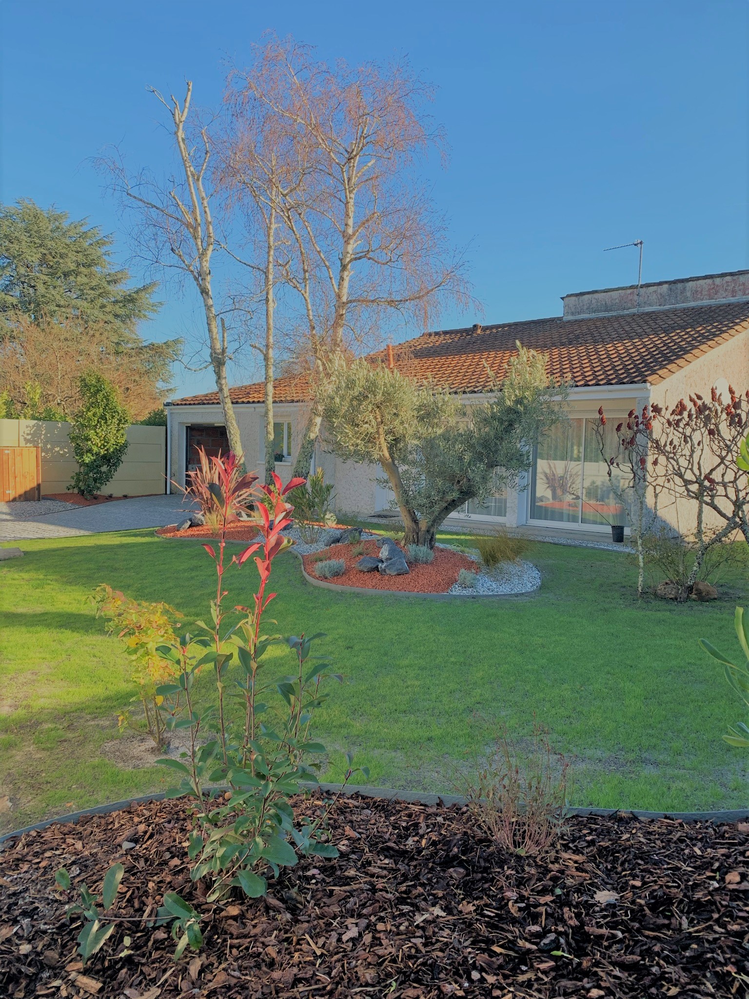 Réalisation de massif