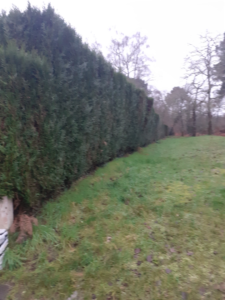 Pose de clôture en panneaux rigides avec soubassement béton kit occultant bois Léognan