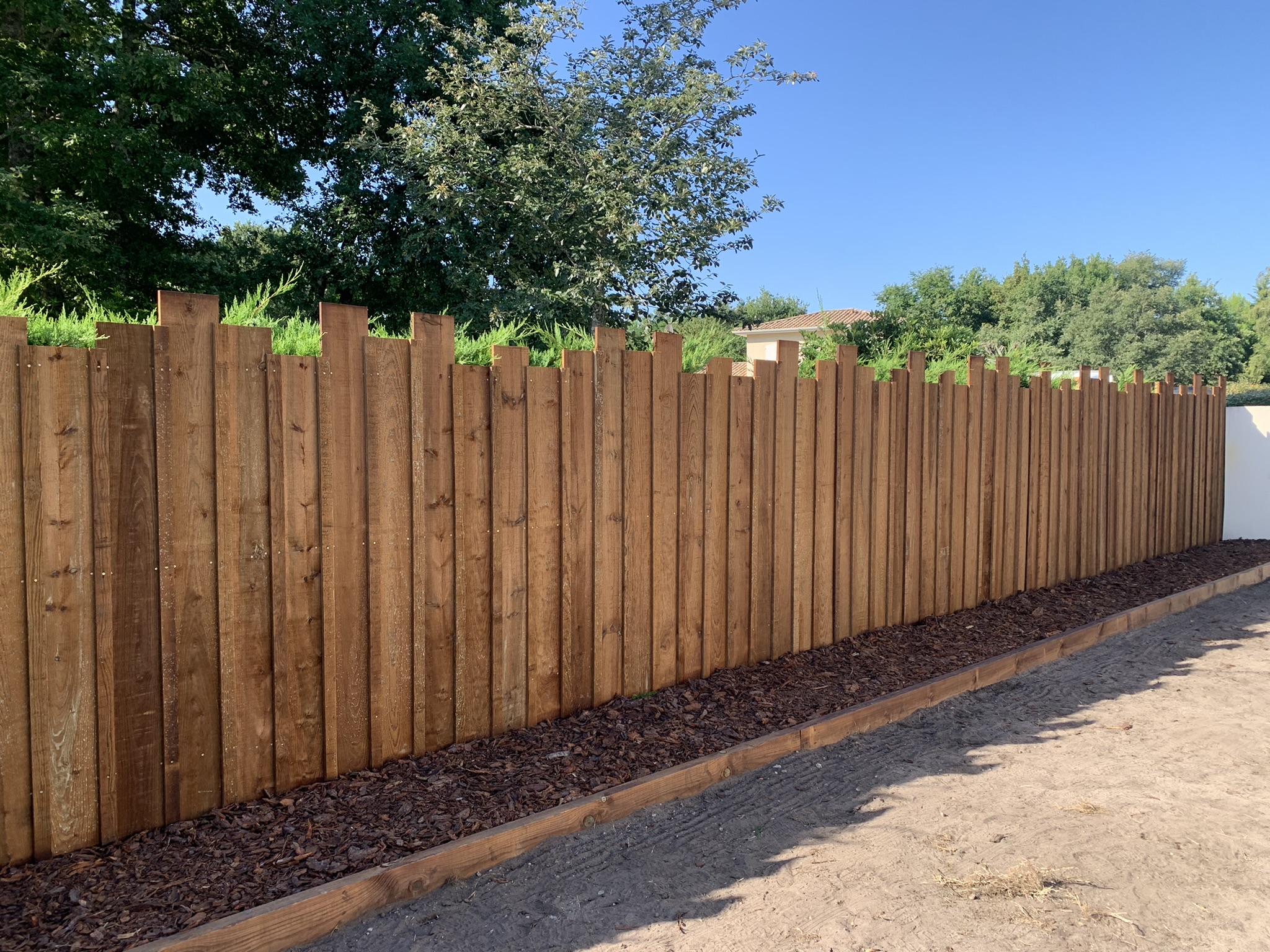 Pose de clôture volige autoclave à Cestas
