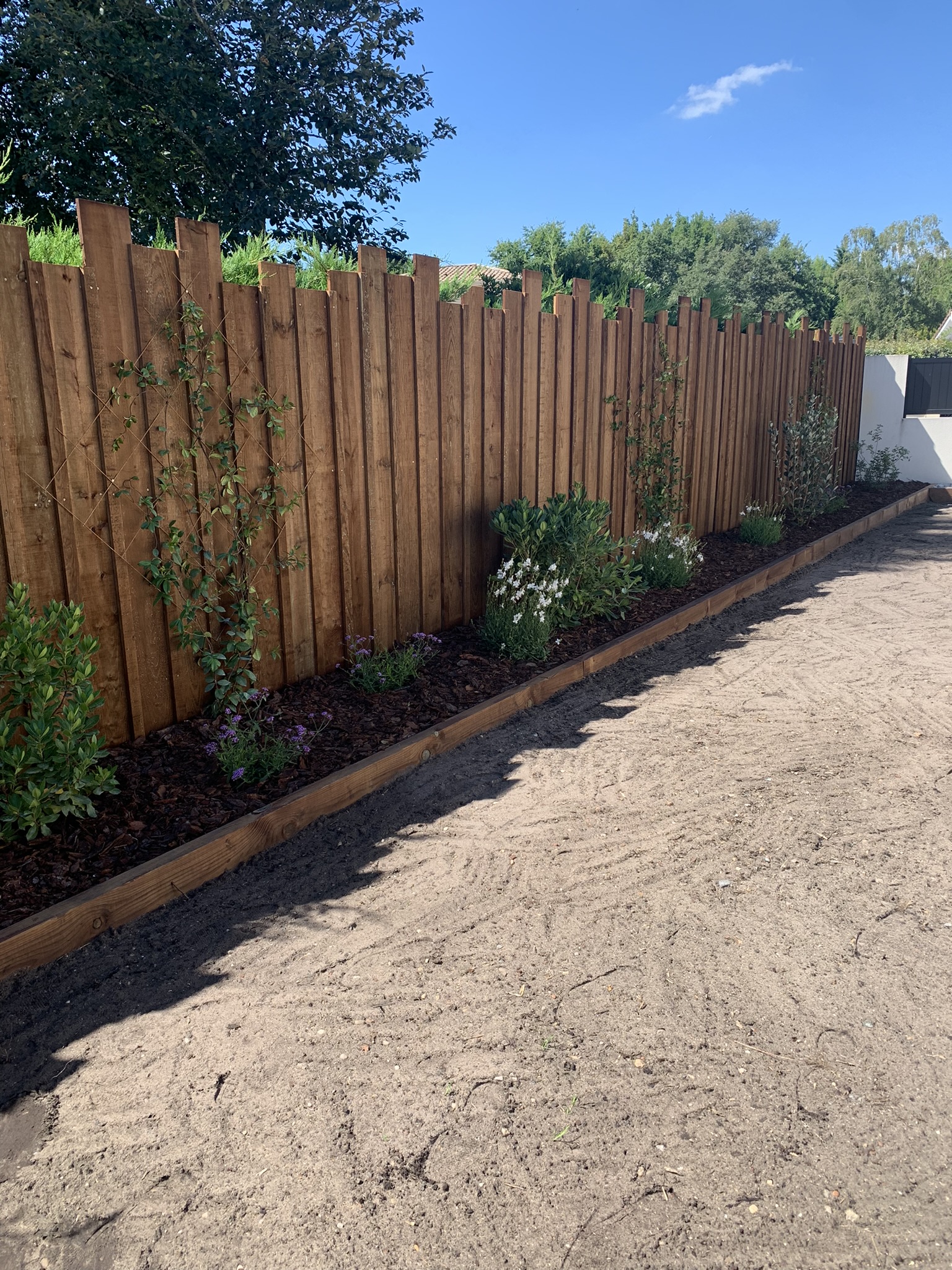Pose de clôture volige autoclave à Cestas