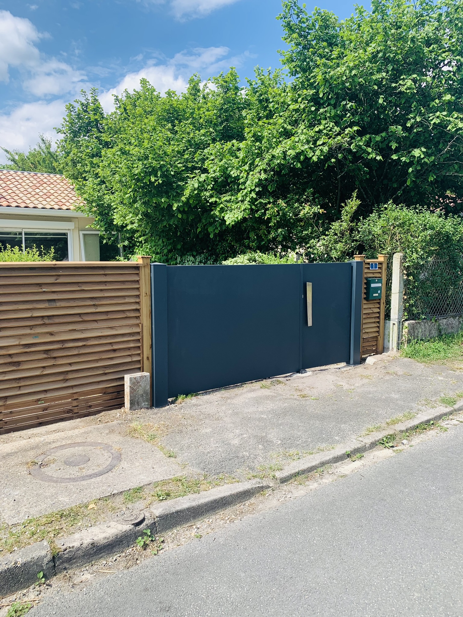 Pose de portail en aluminium en Gironde