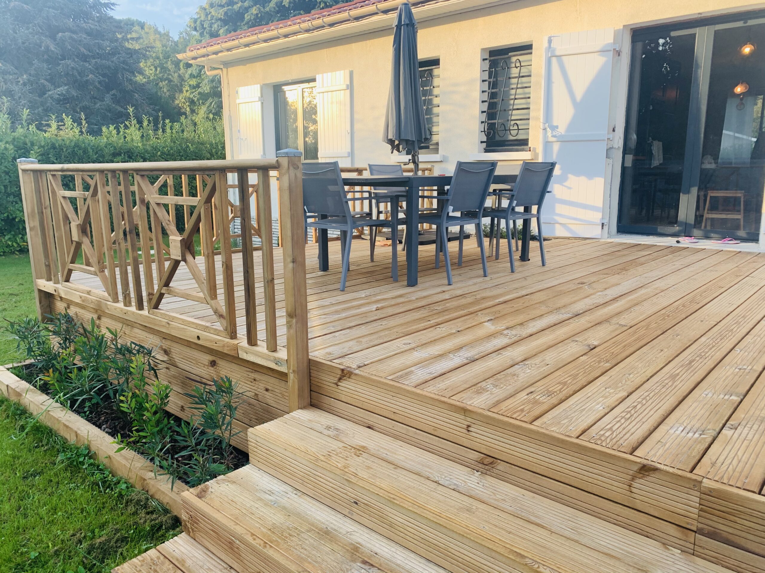 Pose de terrasse